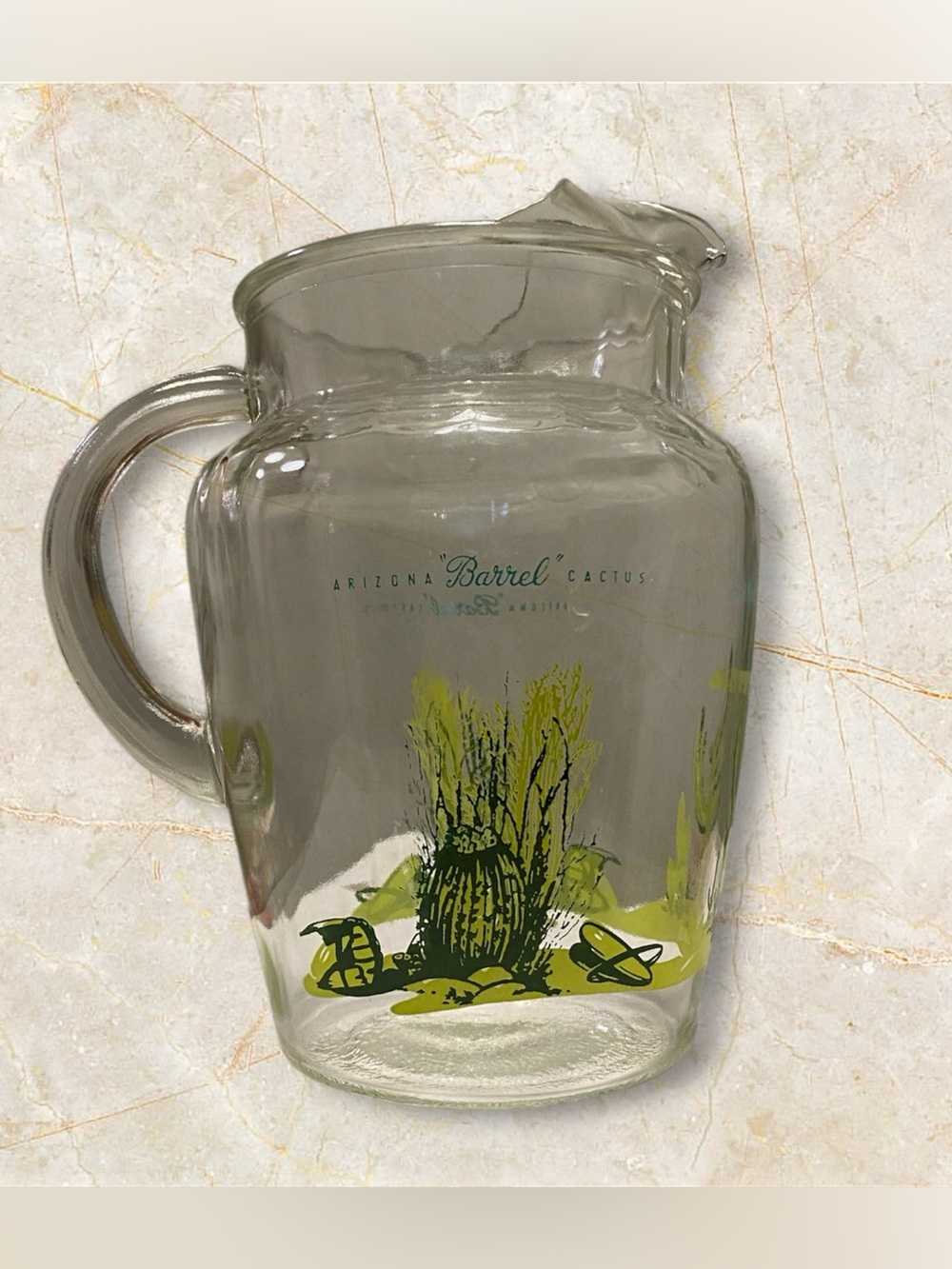 Blakely Oil Arizona Cactus CLEAR Pitcher